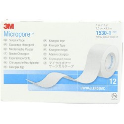 3M Micropore Paper Tape - 1 x 10 Yds - Box 12